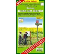 Radwander- und Wanderkarte Radring Rund um Berlin: Unterwegs in den Regionalparks um Berlin, entlang von Potsdam, Oranienburg, Bernau bei Berlin und ... Maßstab 1:35000 (mit Zick-Zack Faltung)