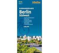 Radwanderkarte Berlin Südwest RW-B03: Berlin-Zehlendorf - Jüterbog - Luckenwalde - Ludwigsfelde - Potsdam - Treuenbrietzen, 1:60.000, wetterfest/reißfest, GPS-tauglich mit UTM-Netz (Radwanderkarten)