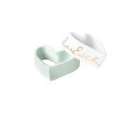RAEDER Anillos para servilletas Juego de 2 Du&Ich Blanco blanco