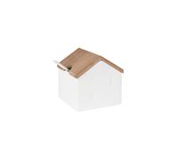 RAEDER Azucarero / Salero 8x8x9cm HÜTTENZAUBER 2 piezas Blanco blanco