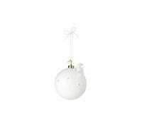 RAEDER Bola de Navidad 8cm Conejo blanco