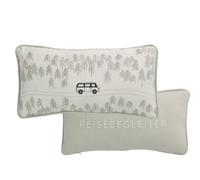 Räder Cojín de viaje de algodón con bordado y diseño de viaje