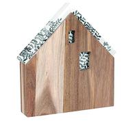 RAEDER Casa de servilletas de madera grande 22x21,5cm marrón