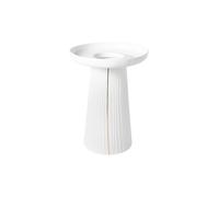 RAEDER Jarrón plisado blanco blanco