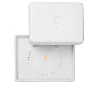 Räder Mantequera de Porcelana con Forma de corazón, con impresión de calcomanía.