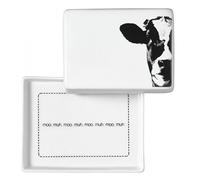 Räder Poesie et Table - Mantequillera, diseño con Imagen de Vaca Räder Desayuno.