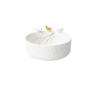 RAEDER Porzellan Schale VOGELSCHWARM 12x6cm Weiss blanco