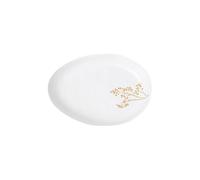 RAEDER Schale GOLDZWEIG 19,8x14cm Blanco blanco