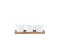 RAEDER Set de cuencos 21,5x7x5cm Dreierlei Herz blanco