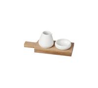 RAEDER Set de especias de aceite y sal blanco