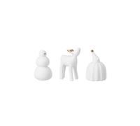 RAEDER Set de figuras de invierno de 3 piezas. Blanco blanco