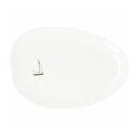 Räder Tazón de porcelana para historias de imágenes, plato en relieve con velero dorado, decoración marítima y cuenco, regalo poético para jubilación, graduación y mudanza