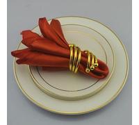 RAEF 25 uds Cuadrado 40cm servilleta de satén cumpleaños Navidad Baby Shower Fiesta Comedor pañuelo Boda decoración Restaurante Suministros