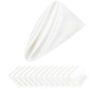 RAEF Servilletas de satén navideñas, 12 Uds., 12x12 Pulgadas, servilletas de Mesa Suaves para Bodas románticas, decoración de Mesa de Cena