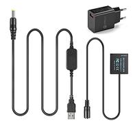 Raeisusp 5V-8.4V USB Cable de Conducción + DMW-DCC11 BLG10 BLE9 Batería Falsa + QC3.0 USB Adaptador para Panasonic Lumix Digital Cameras GF5 GF6 GX7 GX80 GX85 GX86CGK GX7 Mark II ZS60