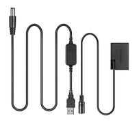 Raeisusp USB Línea De Conducción DC 8.4V ACK-E18 + DR-E18 BG-E18 LP-E17 Batería Virtual para Canon EOS 750D T6i 760D T6s 8000D R10 R100 R50 R8