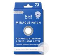 Rael Pimple Patches, Miracle Retinol Spot Cover - Hydrocolloid Acne Patch for Face, Absorbing Zits & Blemishes, PM Advanced Treatment, Facial Sticker (72 Count)
