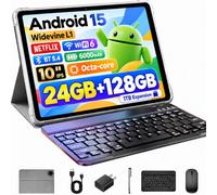 Raemond 11 Pulgadas Tableta en Gemini AI, Tableta Android 16 en Funda Ratón Teclado, Octa-Core, 32 GB RAM 128GB ROM 2 TB TF, 1920 * 1200 Pantalla HD, 90Hz, Cámara Doble 8MP + 16MP, 8000 mAh (Azul)