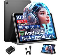 Raemond Tableta de 12 Pulgadas con Teclado｜ Android 16 con Gemini AI｜ 36GB RAM + 256GB ROM (2TB TF)｜Pantalla HD 90Hz｜2000×1200｜Octa-Core Unisoc T7250｜Cámara 8MP+20MP (K70Azul)