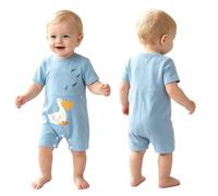 Raenseen Bebé Mono Adaptativo Bodysuit Con Sonda Alimentación Por Gástrica Azul claro 6-12 meses