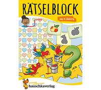 Rätselblock ab 4 Jahre - Band 1: Bunter Rätselspaß für den Kindergarten - Fehlersuche, Labyrinth, knobeln und logisches Denken fördern: 642