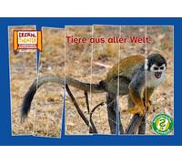 Rätselstreifen Ratespaß: Tiere aus aller Welt / Kamishibai Bildkarten: 16 Fotobildkarten für das Erzähltheater
