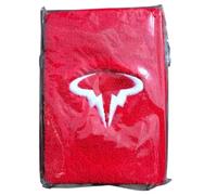 Rafa Nadal - Muñequera de tenis absorbente de sudor, transpirable, para fitness (par) (rojo)