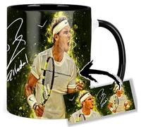 Rafa Nadal Taza Interior y Asa Negra Ceramica Mug