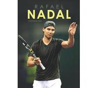 Rafael Nadal Calendario 2026, tamaño A3, a todo color, con alambre, campeón de tenis