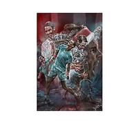 Rafael Nadal - Póster de pared de tenis, 4 lienzos para decoración de dormitorio, oficina, dormitorio, decoración, regalos, sin marco, 30 x 45 cm