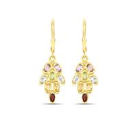 Rafaela Donata Pendientes azul / dorado / lila One Size azul / dorado / lila