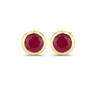 Rafaela Donata Pendientes dorado / rojo rubí One Size dorado / rojo rubí
