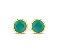 Rafaela Donata Pendientes dorado / verde One Size dorado / verde