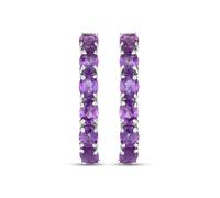 Rafaela Donata Pendientes lila oscuro / plata One Size EUR