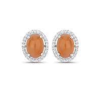 Rafaela Donata Pendientes naranja oscuro / plata One Size naranja oscuro / plata