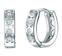 Rafaela Donata Pendientes plata / transparente One Size plata / transparente