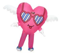 Rafalacy Disfraz inflable de amor para adultos, disfraz de corazón rosa para San Valentín, día de la madre, boda, aniversario
