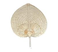 Raffia Hand Fan, 30 cm Handmade Weaving Palm Leaf Cooling Fan for Natural Air Circulation and Decorative Wall Accent, Lightweight Handheld Function for Weddings, Home, Living Room, Bedroom, Summer