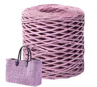 Raffia String | Raffia Ribbon | Yards Raffiia Yarn For Crocheting | Paper Raffias Ribbon F0r Crochet - Raffias Knitting Rope And DIY Making For Beach Bag, Hat, Toy And Craft Project Decoration