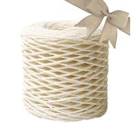 Raffia String | Raffia Ribbon | Yards Raffiia Yarn For Crocheting | Paper Raffias Ribbon F0r Crochet - Raffias Knitting Rope And DIY Making For Beach Bag, Hat, Toy And Craft Project Decoration