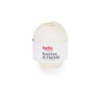 RAFFIA X-TREME de Katia, ovillo de 100 gramos y 120 metros. Color Crudo (101)