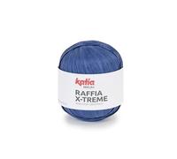 RAFFIA X-TREME de Katia ovillos de 100 gramos y 120 metros. Color Azul Noche (110)