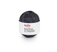 RAFFIA X-TREME de Katia ovillos de 100 gramos y 120 metros. Color Negro (109)