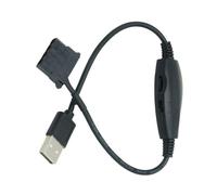 RAFGALDEX Cable Conector Elevador de Ventilador USB de 5 V a 12, Big 4PIN | Cable de conectores de adaptadores de ventilador USB a 4 pines, divisores de cable USB a 4 pines, 5 V,