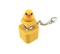 RAFGALDEX Llavero inquieto con Sonido de, Brillante, Model, B | Llavero magnético de pato, llavero de pato recargable, decoración de escritorio portátil, alivio del estrés