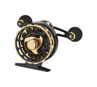 Raft Reel Angelrolle Baitcasting - Metall 6+1 Lager 3.0:1 Ratio 160g | Ergonomischer Anti-Rutsch Griff L/R Für Floßfischen Eisfischen Bridge Raft | 5kg Bremskraft 2#-150m Leine Sea Frontfischen