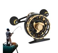 Raft Reel Angelrolle Baitcasting - Metall 6+1 Lager 3.0:1 Ratio 160g | Ergonomischer Anti-Rutsch Griff L/R Für Floßfischen Eisfischen Bridge Raft | 5kg Bremskraft 2#-150m Leine Sea Frontfischen