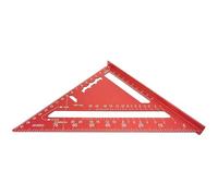 Rafter Square - Aleación de aluminio 18,5 x 18,5 x 2,2 cm | Carpenter Layout Tool | Metric Framing Square Woodworking Cutting Guide Saw Angle Measuring Tool For Home Mejora Frame Construction