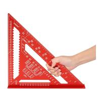 Rafter Square Metric 30.5 cm Aluminum Carpinterers Roofing Square, Metric Woodwork Square, Triangle Ruler Transportador Velocidad Cuadrado Métrico, Carpinteros Cuadrado para Marcado de Medición de