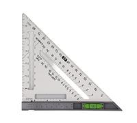 Rafter Square Triangle Square Aluminio Aluminio Alejo de nivel de madera precisa Adecuado para carpinteros (Plata)